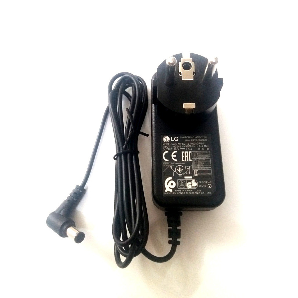 [Mã ELFLASH5 giảm 20K đơn 50K] NGUỒN (ADAPTER) MÀN HÌNH LG 19V 1,3A (HÀNG CHÍNH HÃNG)