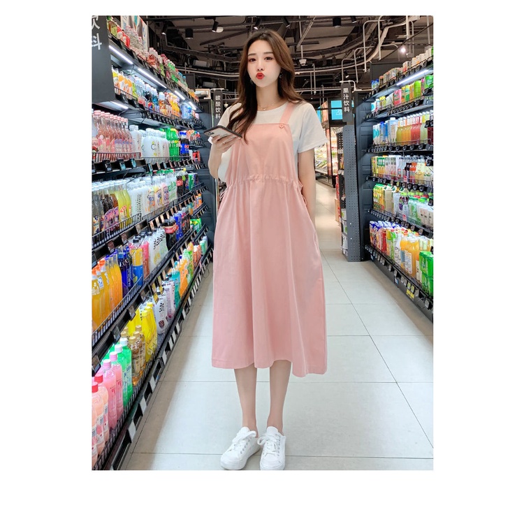 Đầm yếm thiết kế xinh xắn thời trang mùa hè cho phụ nữ mang thai