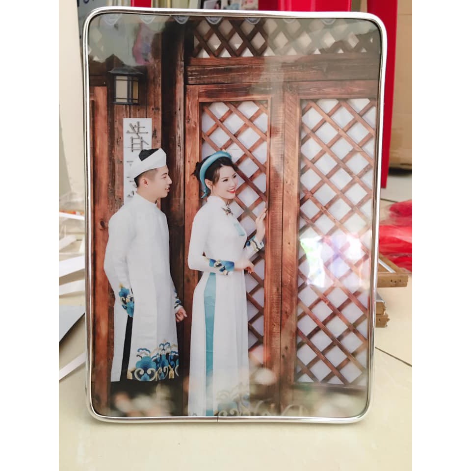 Ảnh Gỗ Mika Tráng Gương Để Bàn + Treo Tường