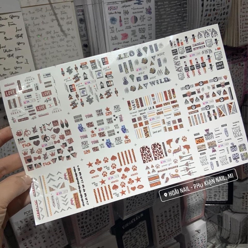 Sticker nước tấm to hổ báo
