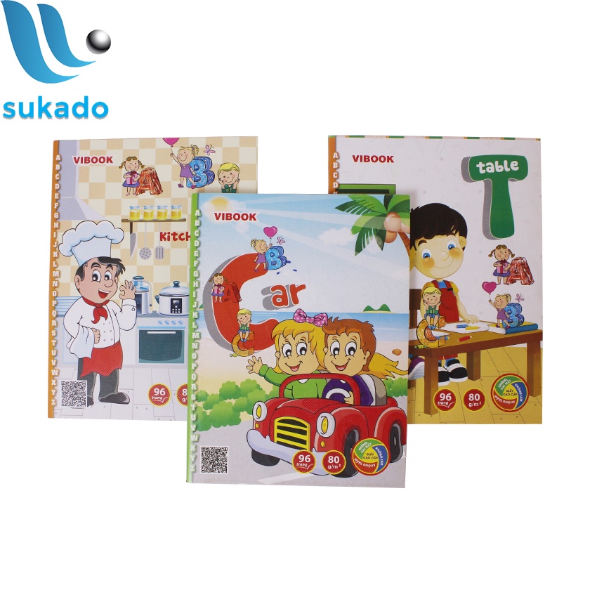 Tập học sinh 96 trang 4 ô ly ABC định lượng dày 80gsm SUKADO