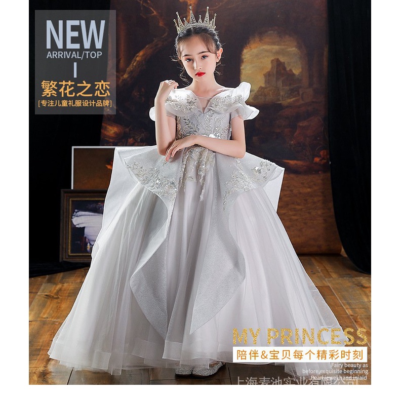 Đầm Công Chúa Dự Tiệc Phong Cách Phương Tây Cho Bé Gái