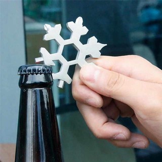 Móc khóa đa năng 18 in 1 hình bông tuyết