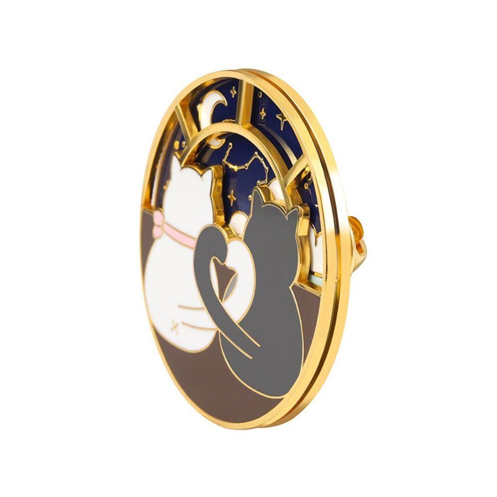 Trâm Cài Áo Hình Mèo VANES1 Tráng Men Dễ Thương Sáng Tạo Phong Cách Hàn Quốc Dành Cho Nữ