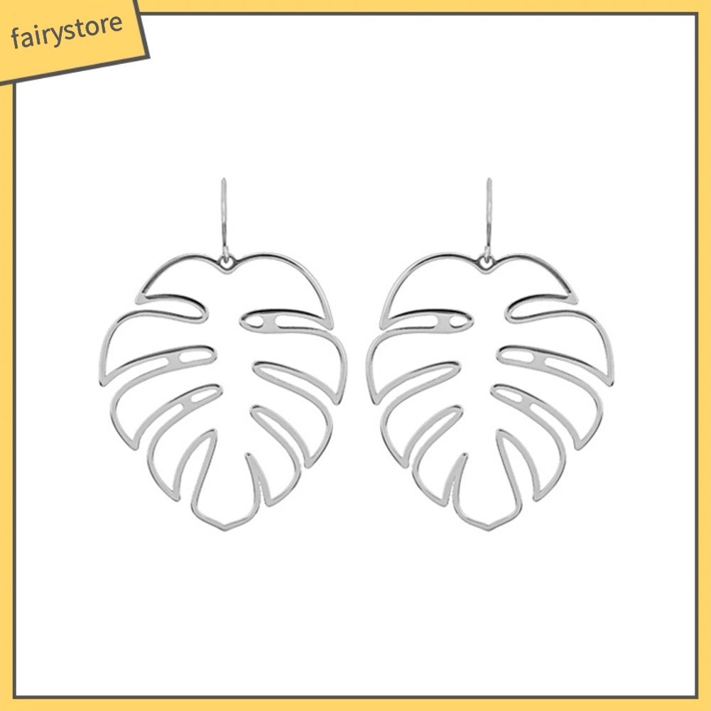 Bông tai hình lá cọ phong cách boho