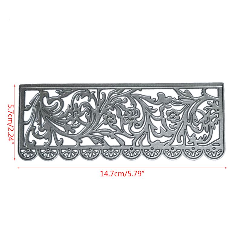 Khuôn Cắt Giấy Làm Từ Kim Loại Hình Hoa Văn Châu Âu Trang Trí Scrapbook