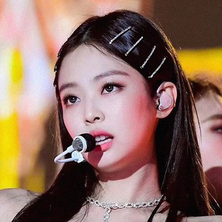 Set 4 kẹp lấp lánh Jennie Lisa BlackPink