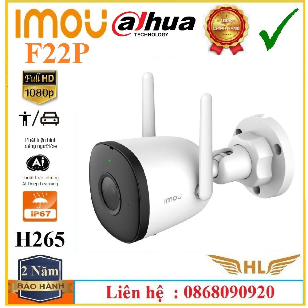 Camera Wifi Không Dây Siêu Nét Ngoài Trời Imou IPC F42p 4Mp , Imou F22P 2Mp , Imou G42P 4Mp, Imou - Hàng Chính Hãng