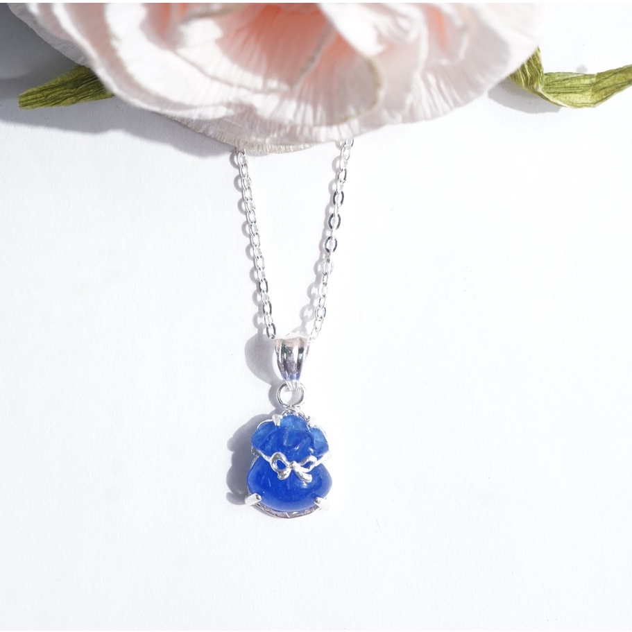 Dây chuyền bạc Túi tiền phong thủy đủ màu 925 cao cấp QMJ - Q706