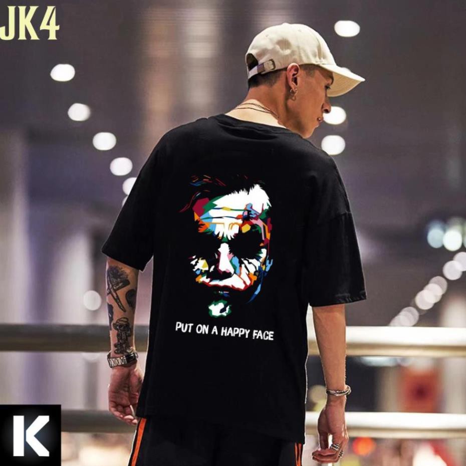 Áo thun JK4 JOKER OVERSIZE UNISEX (2 Màu ĐEN-TRẮNG) có bigsize vải cotton cao cấp