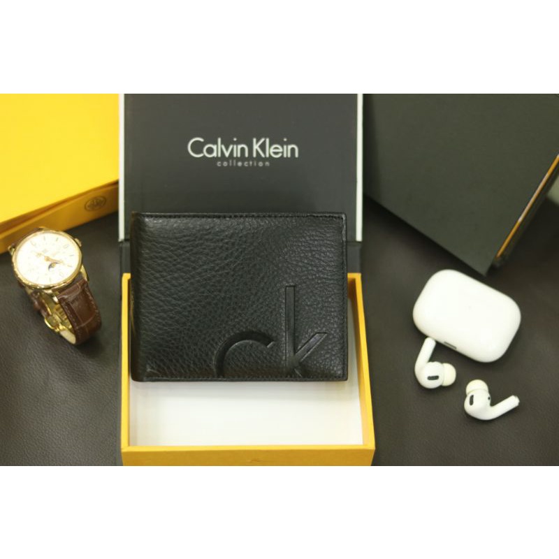 Ví nam ngắn C.vin da mềm fullbox hãng chanh xả