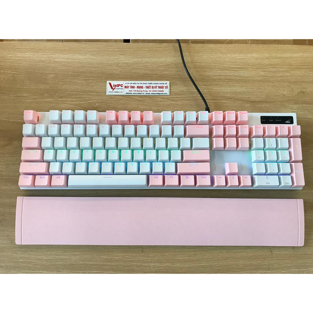 Bàn phím cơ gaming SPARTAN TC-3218 LED Rainbow có kèm bàn kê cổ tay