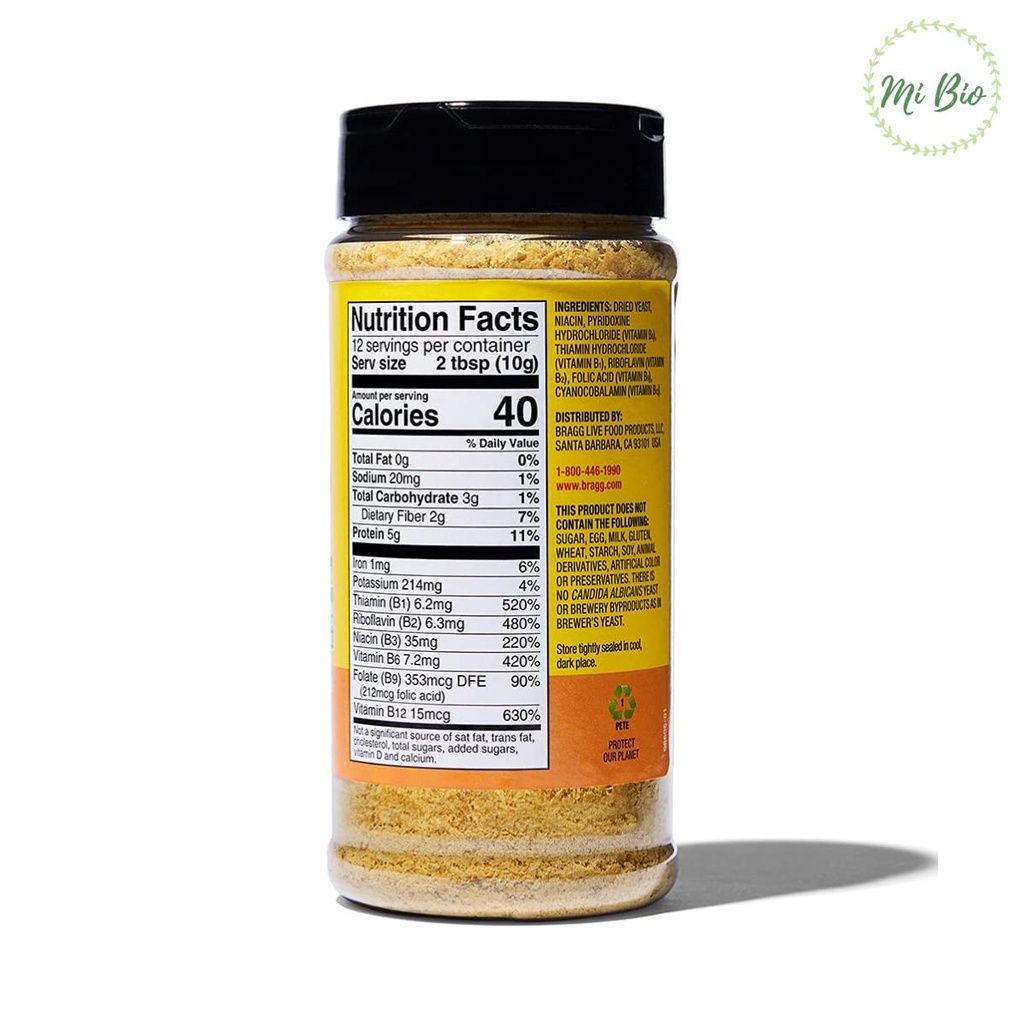 Men Dinh Dưỡng Nutritional Yeast 127g - Bragg