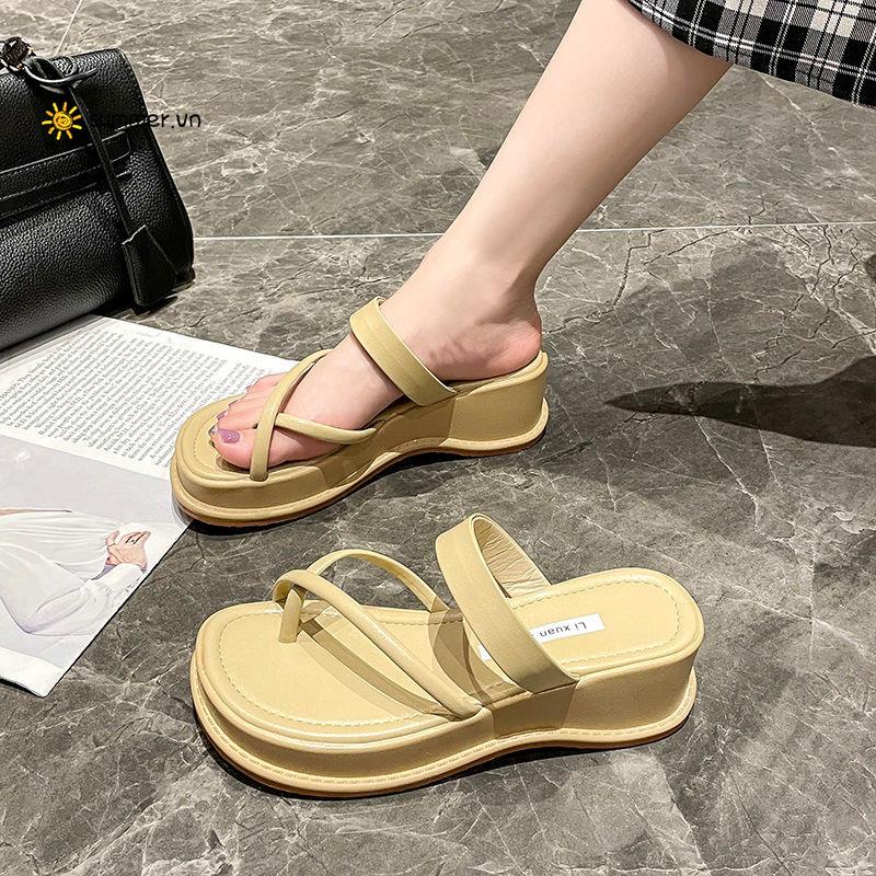 Dép Sandal Đế Dày Phong Cách Roman Thời Trang Mùa Hè Hàng Mới 2022 Dành Cho Bạn Nữ