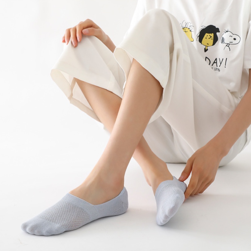 Tất silicone FHYL thiết kế vô hình thoáng khí chống trượt phong cách Hàn Quốc cho nữ