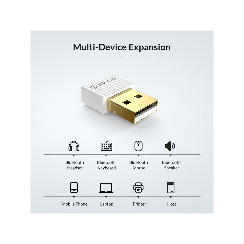 Bluetooth USB BTA 508 - Kết nối máy tính với các thiết bị có Bluetooth(Loa,phím,chuột,điện thoại...) - Chính hãng Orico