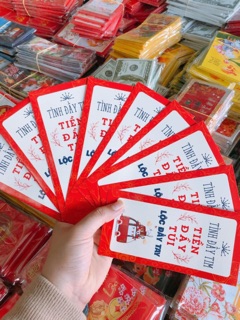 Combo 100 bao lixi tết khổ lớn (10 sấp)