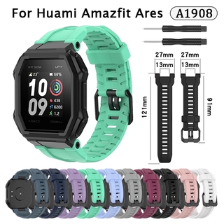Dây Đeo Thay Thế Chất Liệu Silicon Thiết Kế Nhiều Lỗ Thời Trang Cho Huami Amazfit Ares A1908