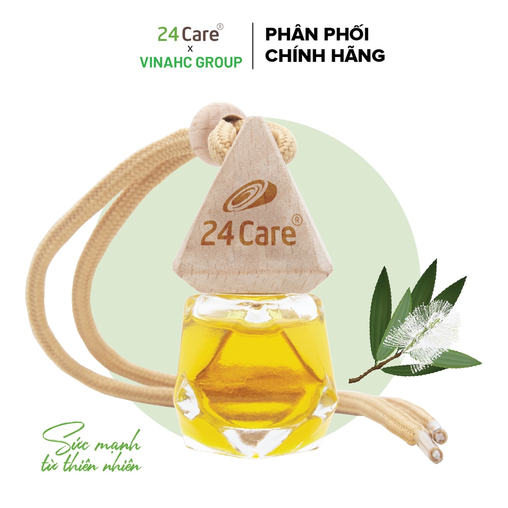 Lọ treo xe tinh dầu Tràm Trà 24Care - 7ml