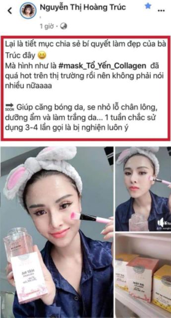 MẶT NẠ COLLAGEN TỔ YẾN HOA ANH ĐÀO