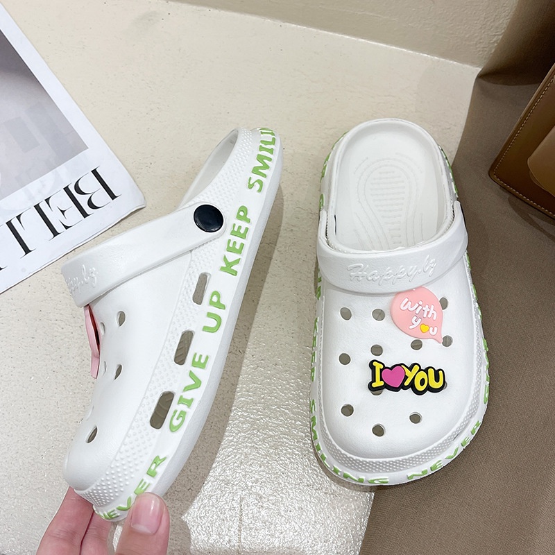 Dép Sandal Đục Lỗ Đế Dày Chống Trượt Dễ Thương Thời Trang Mùa Hè Cho Cặp Đôi