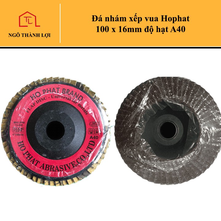 Đá nhám xếp Hophat kích thước 100 x 16mm độ hạt A40 / A60 / A80 dùng cho việc mài nhẵn, chà nhám, đánh bóng