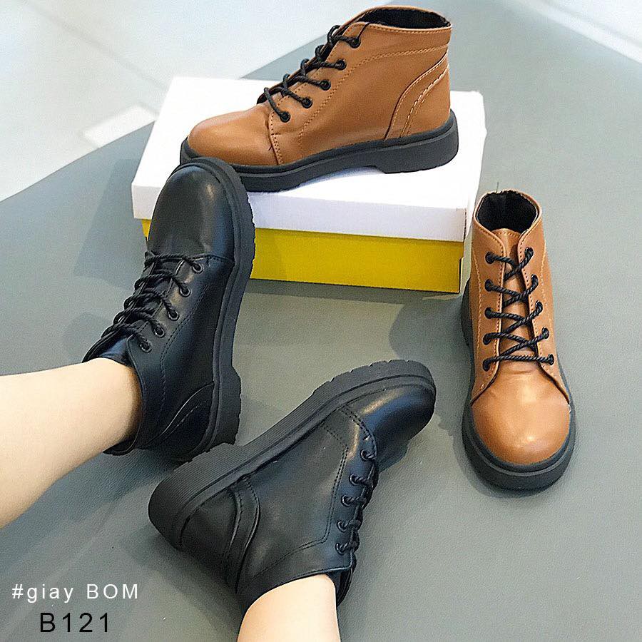 [Mã WABR271 giảm 10% tối đa 30k đơn từ 99k] Giày Boot Nữ giayBOM Cổ Lửng Cao Cấp Đế Cao 2 cm B121 | BigBuy360 - bigbuy360.vn
