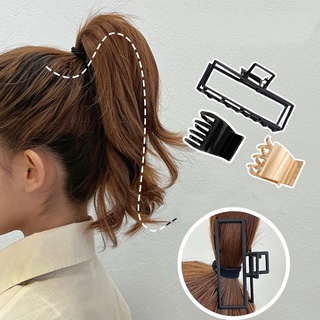  Kẹp Tóc Đuôi Ngựa Màu Đen Phong Cách Hàn Quốc