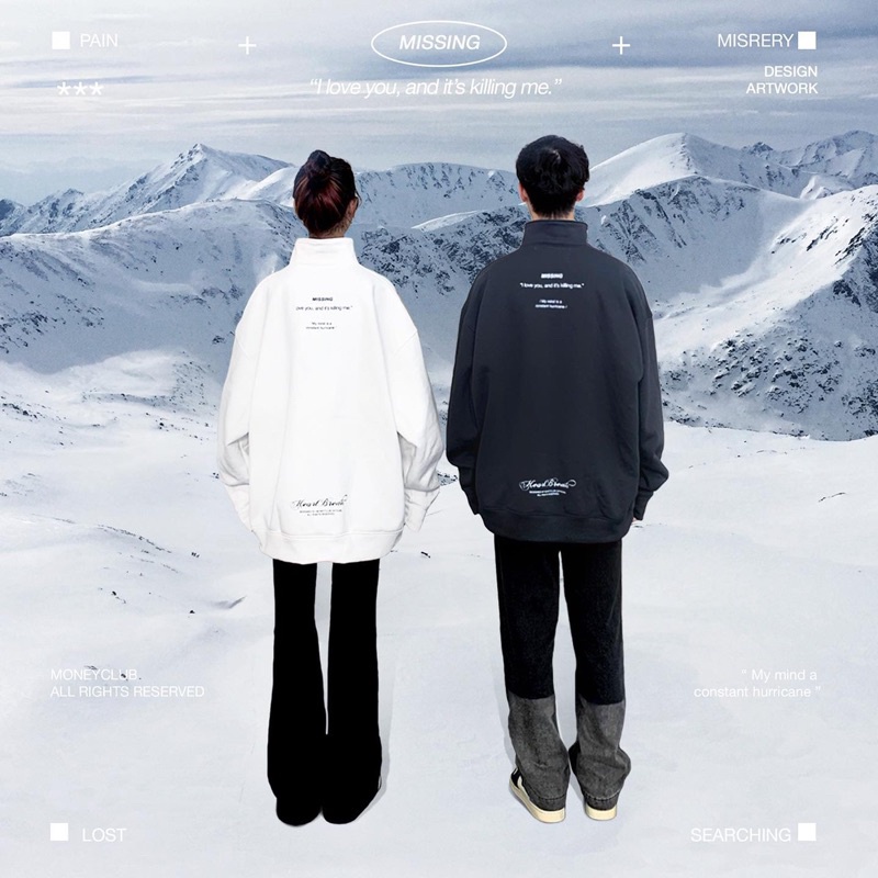 ÁO 𝐁𝐑𝐎𝐊𝐄𝐍 ZIP SWEATER MONEYCLUB | BigBuy360 - bigbuy360.vn