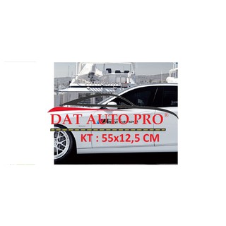 Bộ Tem Dán 2 bên Thân Xe BMW màu đen cho oto màu trắng....