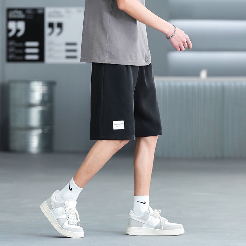Quần Short Dây Rút 5 Tấc Ôm Chân Thời Trang Đi Biển Cho Nam