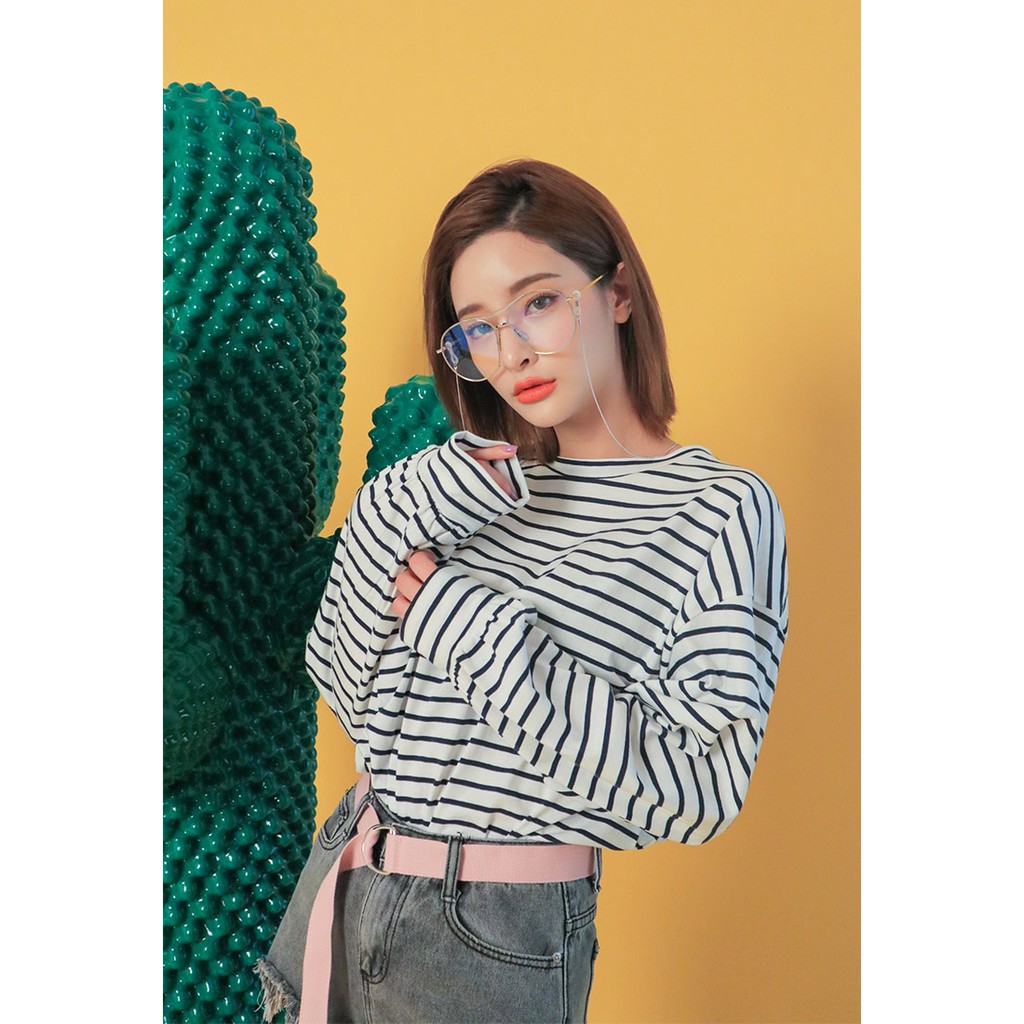 Dây đeo kính sành điệu kim loại phong cách idol Hàn Quốc