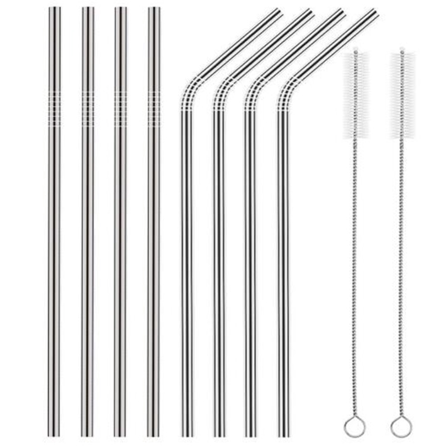 Ống hút kim loại chất liệu thép không gỉ với bàn chải làm sạch