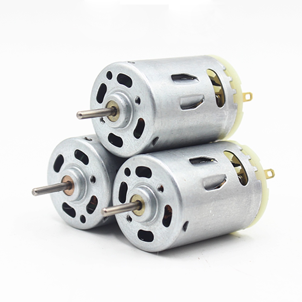 1 Mô Tơ Máy Sấy Tóc Micro DC 12V-24V 8000RPM RS385 Trục Dài Bằng Chất Liệu Carbon