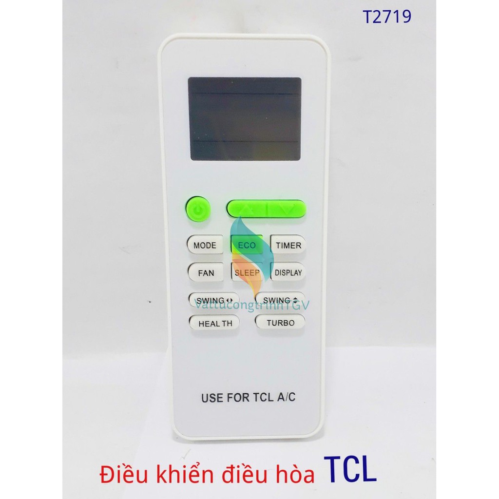 Điều khiển điều hòa TCL  ECO phím xanh