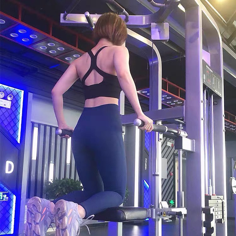 Quần dài tập gym yoga legging nữ chất dệt kim cạp cao co giãn 4 chiều -đồ tập gym yoga nữ-Q04