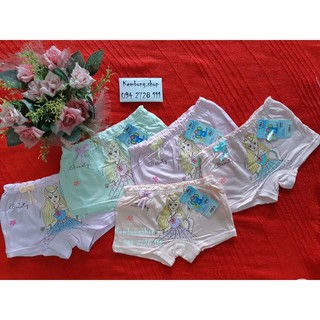 Ảnh shop tự chụp. Sỉ combo 10 quần chip đùi bé gái, hình công chúa elsa - Hàng cotton dày đẹp