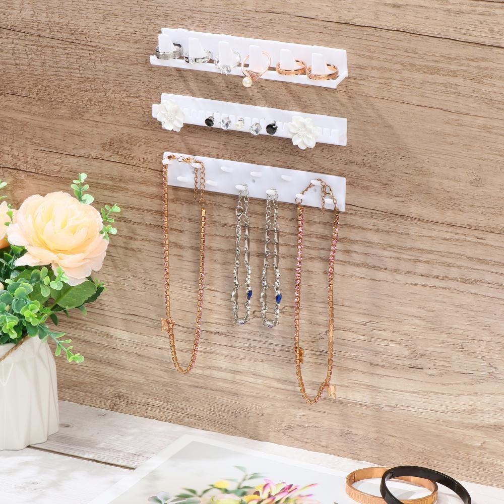 BORAG Set 9 Móc Treo Trang Sức Gắn Tường Đứng