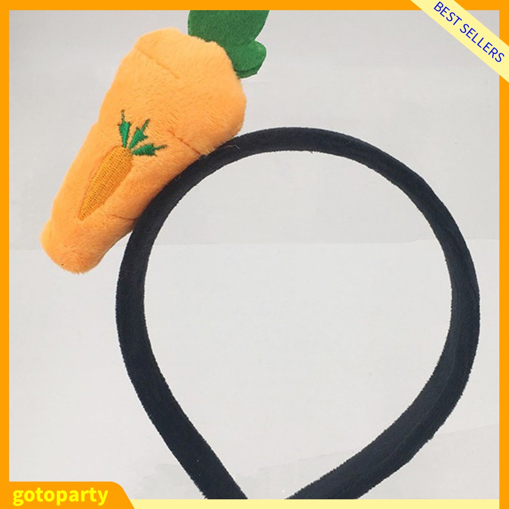 Băng Đô Cài Tóc Phủ Lông Họa Tiết Dưa Hấu / Dâu Tây Dễ Thương Cho Bé Gái