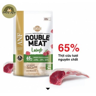 Thức ăn hạt gấp đôi thịt tươi cho chó ANF DOUBLE MEAT vị cừu Dayspet