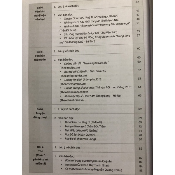 Sách - Văn bản đọc hiểu Ngữ văn 6