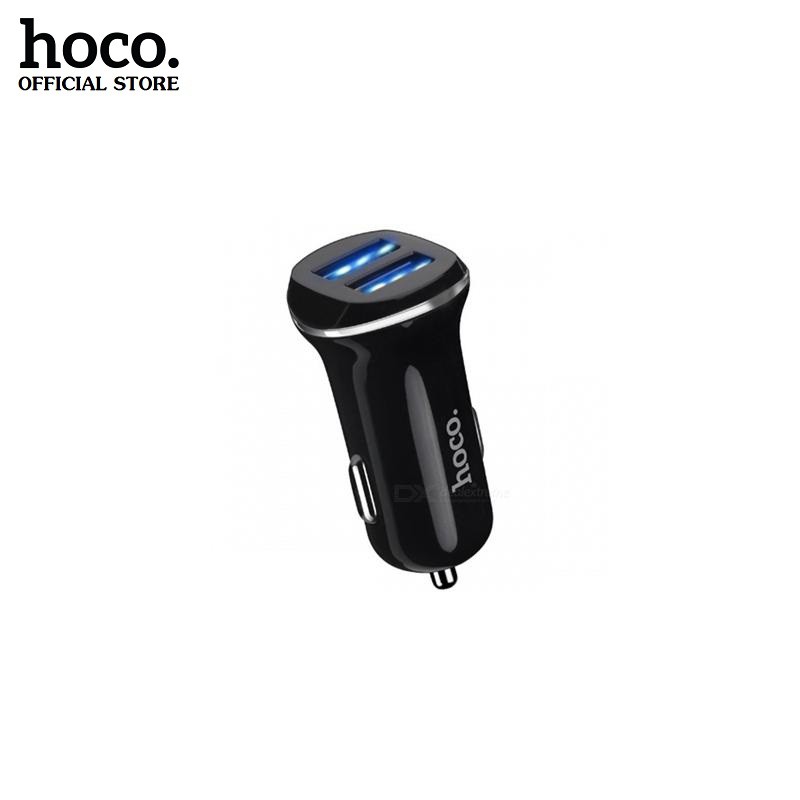 Sạc xe hơi Hoco Z1 - 2 cổng 2.1A (Đen) màu ngẫu nhiên - Phụ kiện 1986