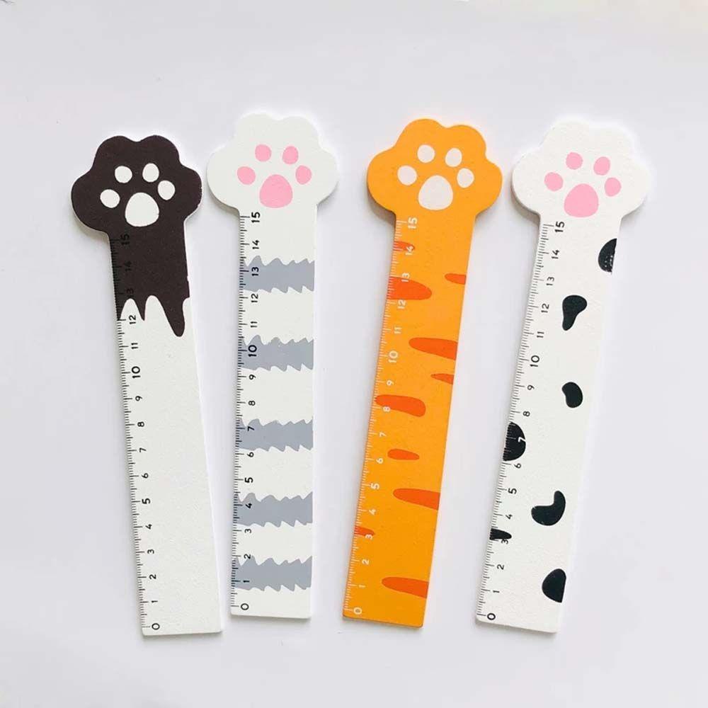 Thước Thẳng Hình Móng Mèo Dễ Thương Dành Cho Học Sinh