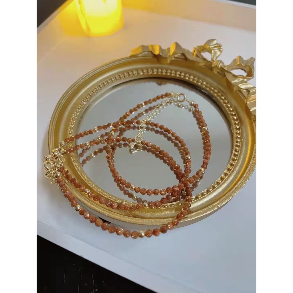 [Hàng Mới Về] Vòng Tay Đính Đá Sa Thạch Thạch Anh Vàng Đơn Giản Cá Tính Thời Trang Mùa Hè Cho Nữ