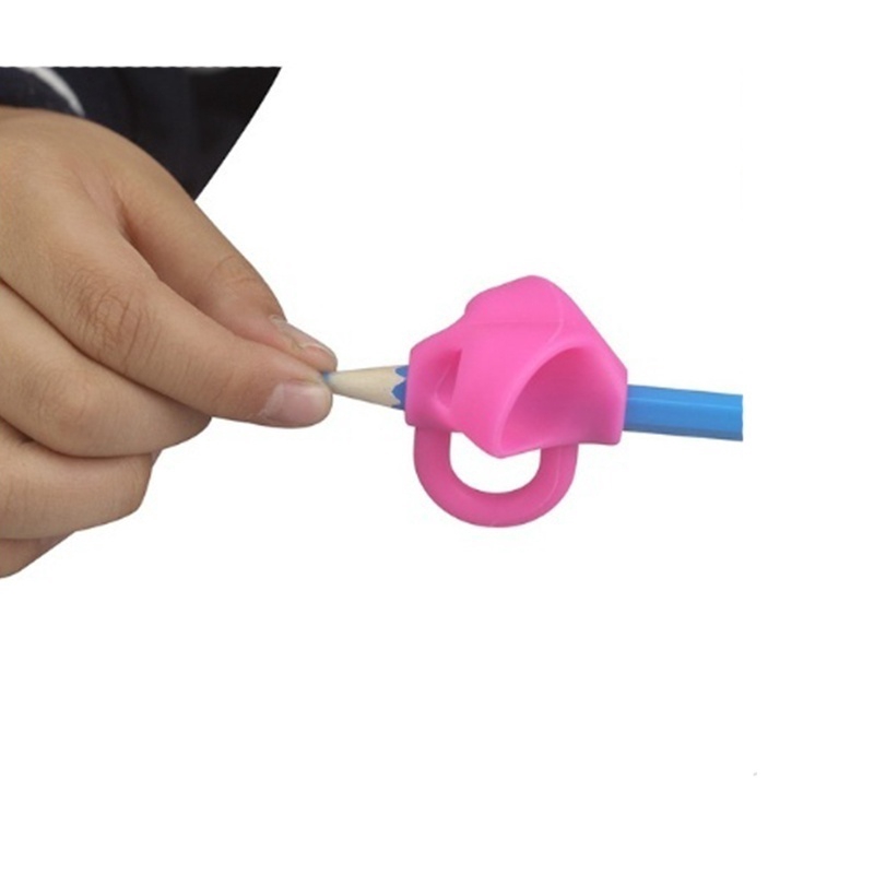 1 Bút Chì Chỉnh Hình Ngón Tay Cái Bằng Silicone Màu Sắc Ngẫu Nhiên