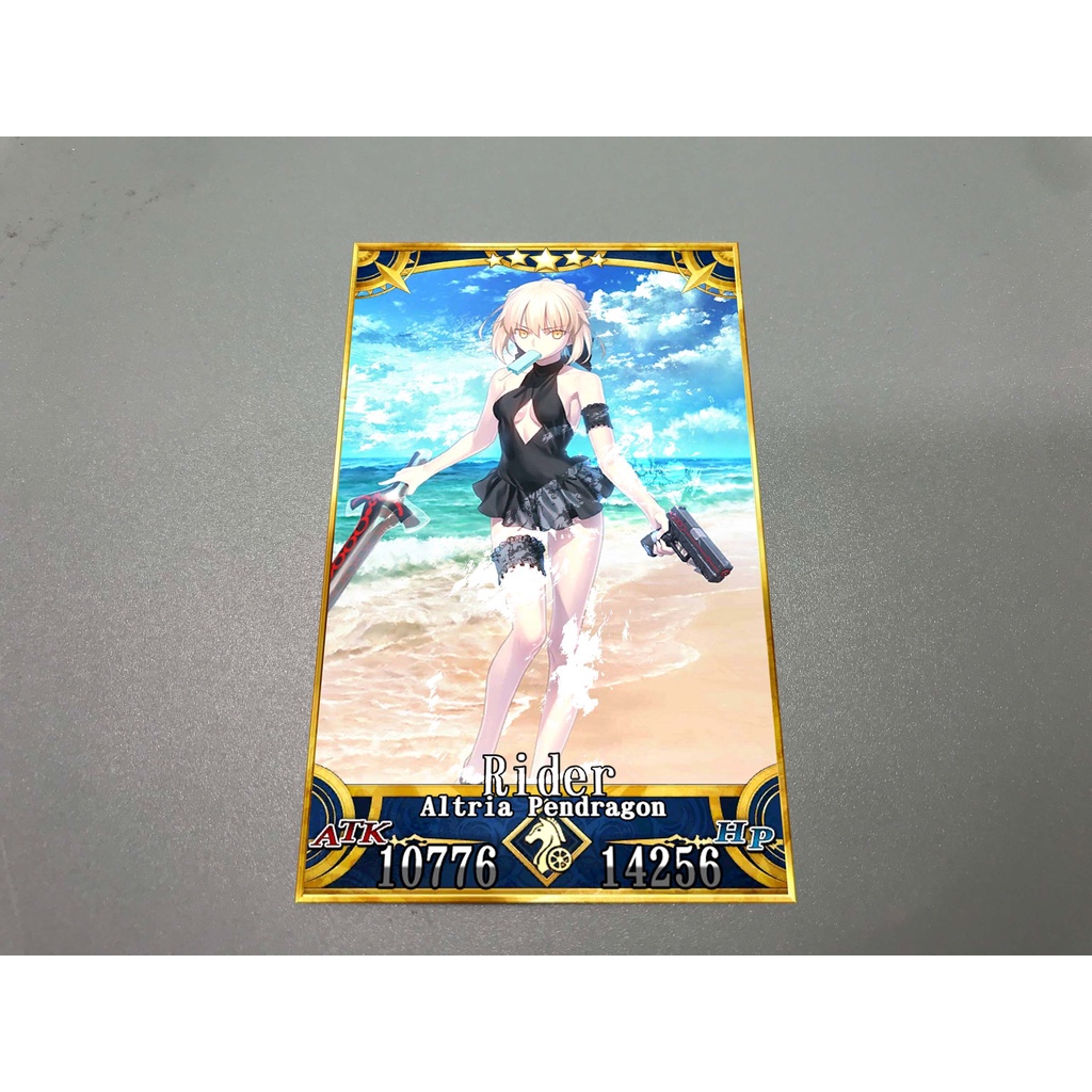 Thẻ bài sưu tầm custom card bánh xốp Fate Grand Order FGO Fate/Grand Order saber alter rider