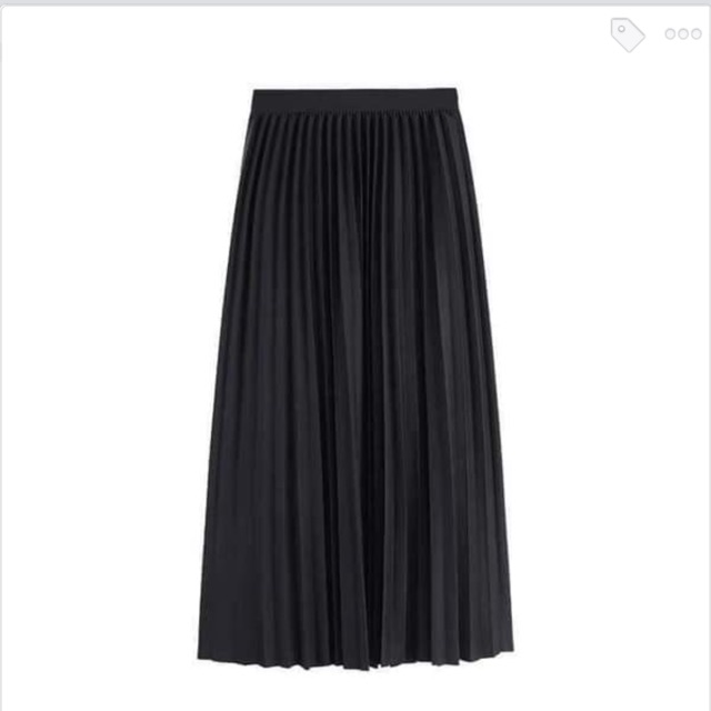 CHÂN VÁY MIDI ZIP DÁNG DÀI DẬP LY CỰC ĐẸP (Không KÈM BELT)