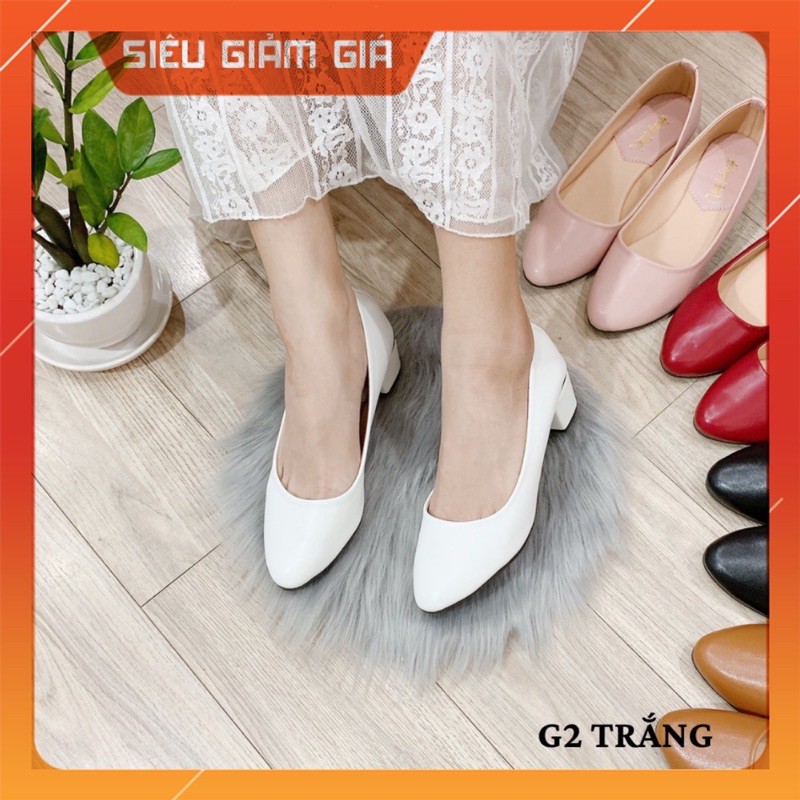 [ FreeShip-Xả Kho ] Giày Búp Bê Nữ Cao Gót 3cm Xinh Xắn , Sang Trọng Mã G2