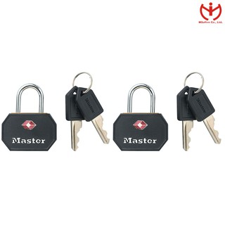 [Hỏa tốc HCM] Khóa Vali TSA Master Lock 4681 TBLK (Bộ 2 ổ đen chung chìa)