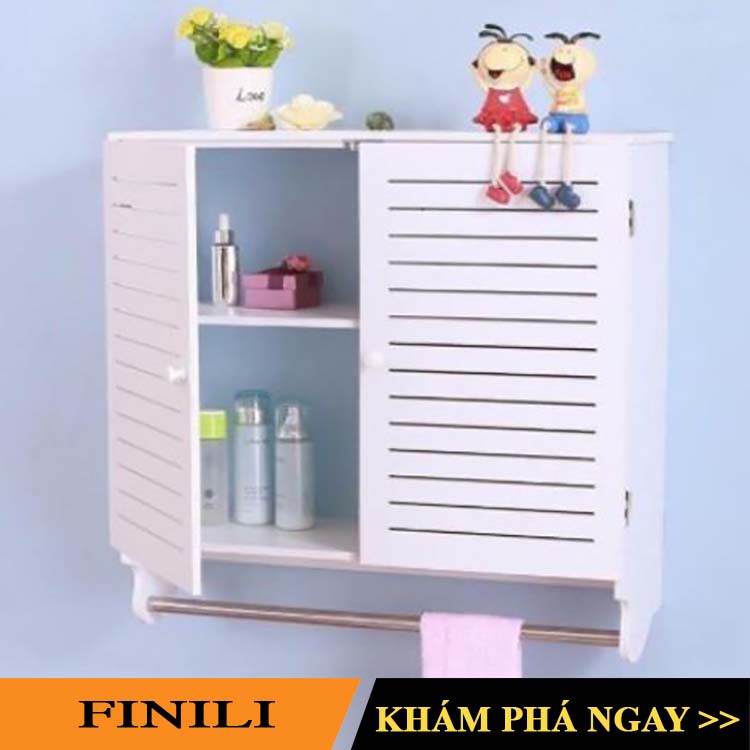 🌸 🌸 Tủ thuốc treo tường hoa văn nhỏ gọn tiện lợi cho gia đình FNN-341